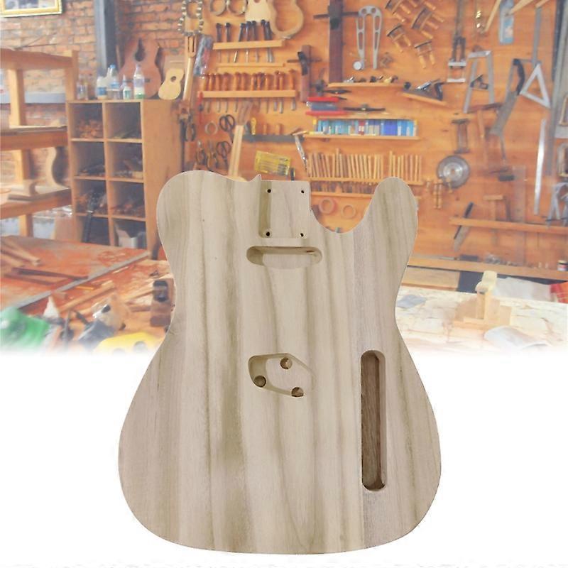 خشبية اليدوية الكهربائية الغيتار برميل الجسم لدرابزين الغيتار DIY الملحقات مع Humbucker بيك آب هول