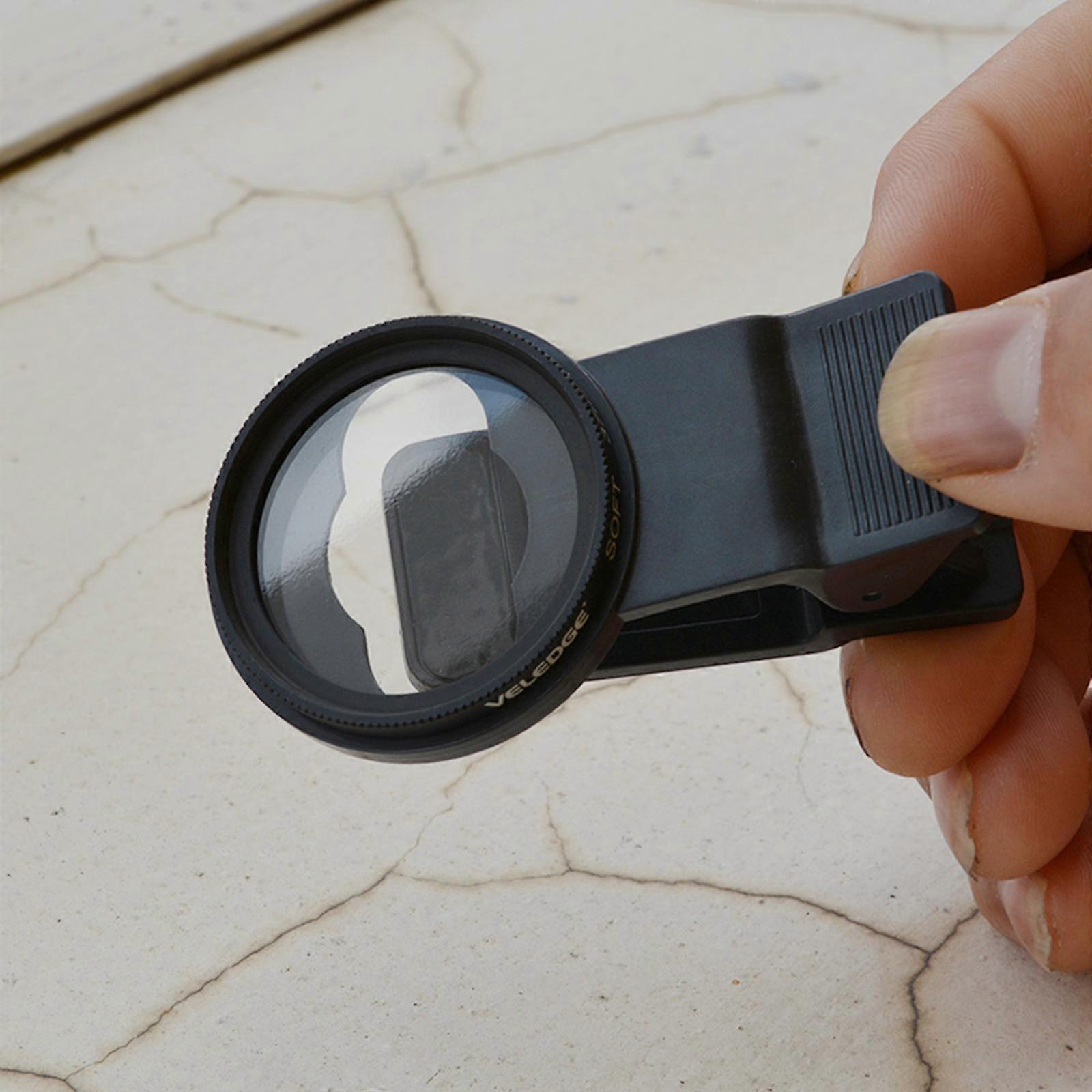 Soft Focus Lens Filter 37mm Universal: Creates A Soft Focus Effect Professional Camera Filter for Portraiture Phone Commercial