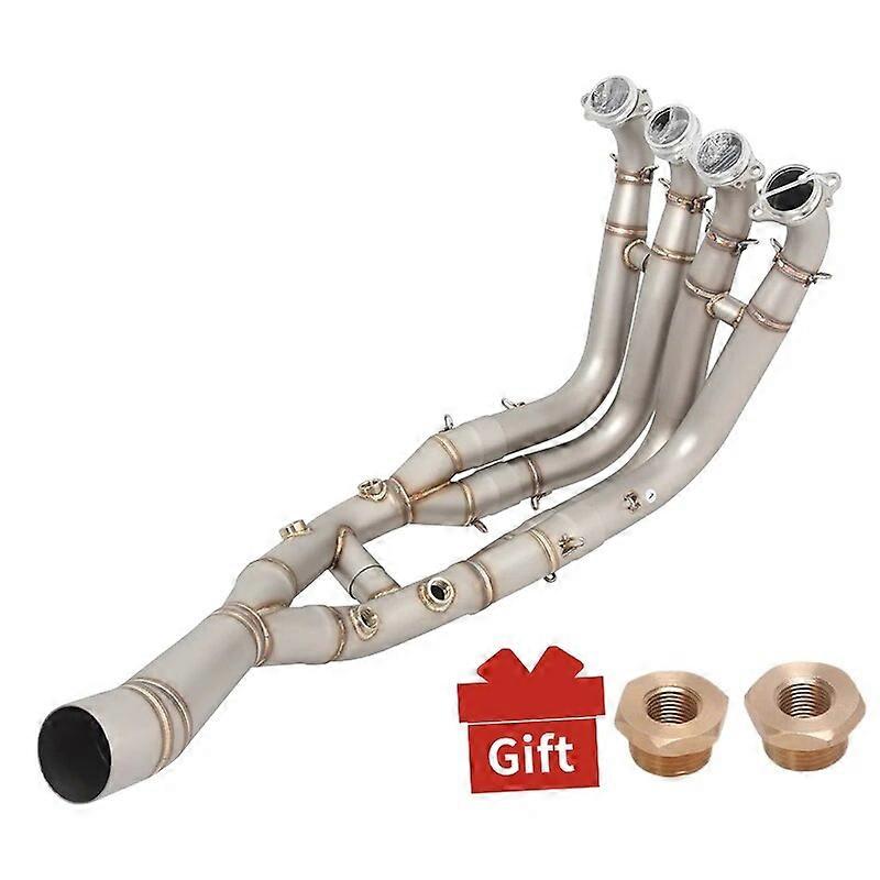 For BMW S1000RR S1000R 2019 2020 2021 2022 Motocycle Exhaust Front Link Pipe Modified Escape Tube Connecting 60mm Muffler