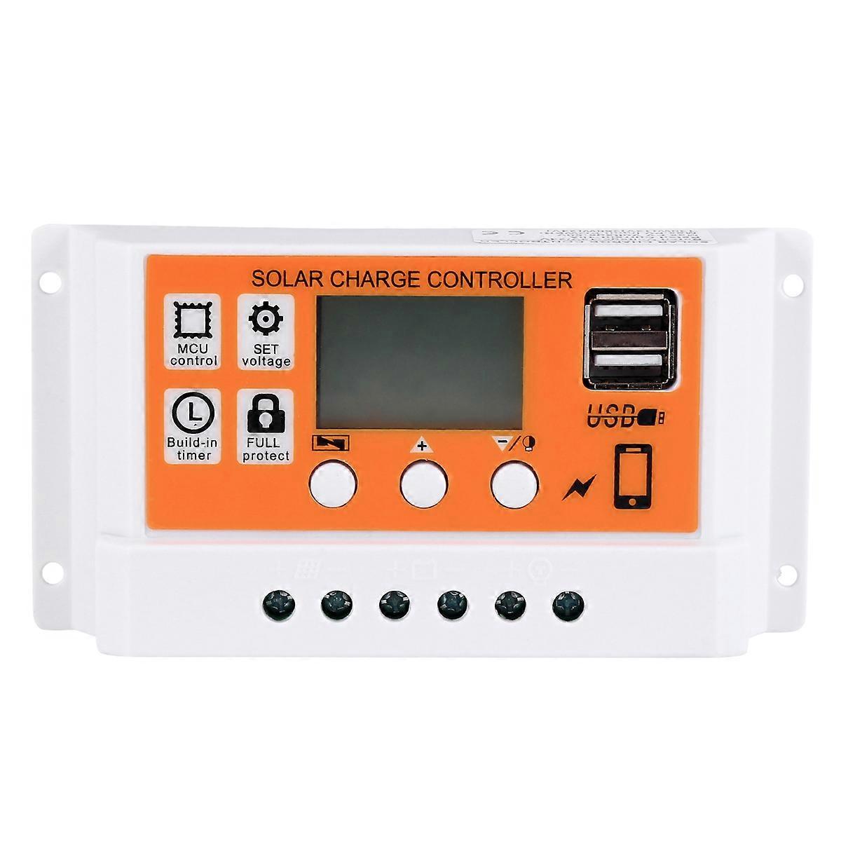 Recharchargable Batteries Solar Charge Controller USB Solar Regulator Lcd Solar Controller Solar Panel Regulator