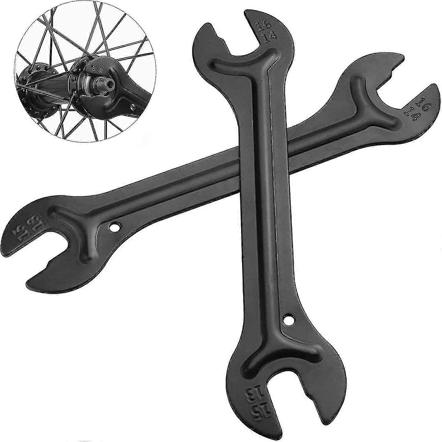 2pcs Bicycle Hub Wrench,13/14/15/16mm,for Repairing Bike Pedals And Wheel Hubs