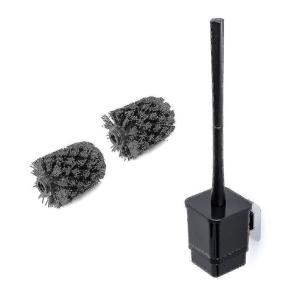 Toilettenbürste mit Halter, Wandbürsten schwarz