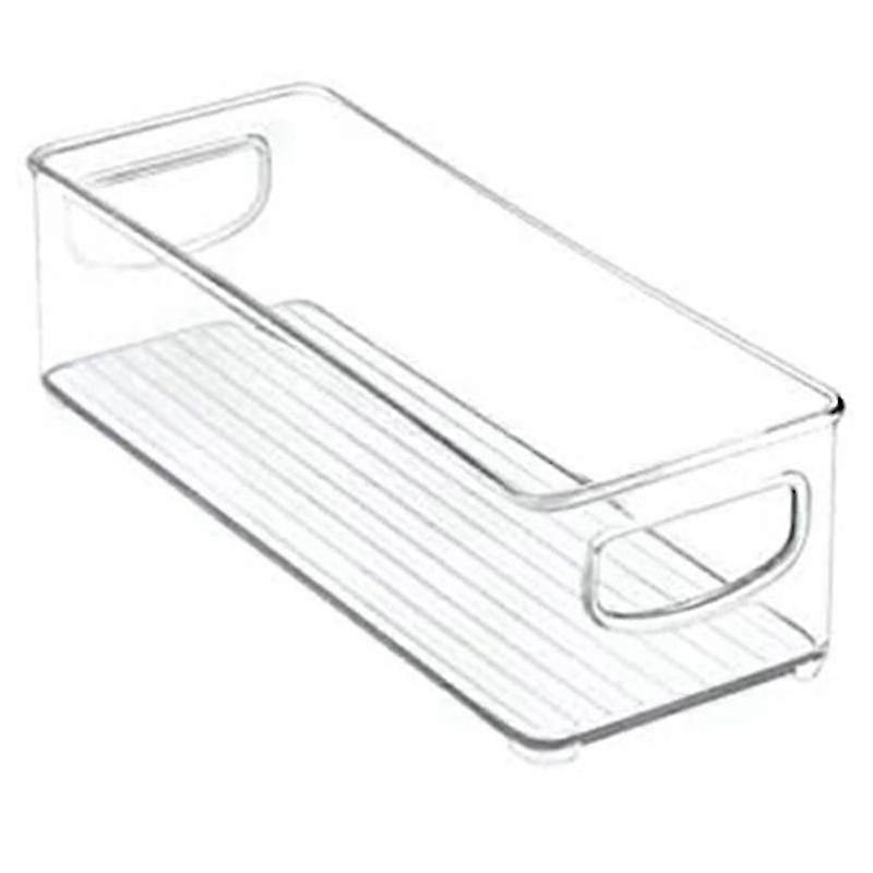 Stackable Plastic Food Storage Bin With Handles Compatible  With Kitchen Pantry