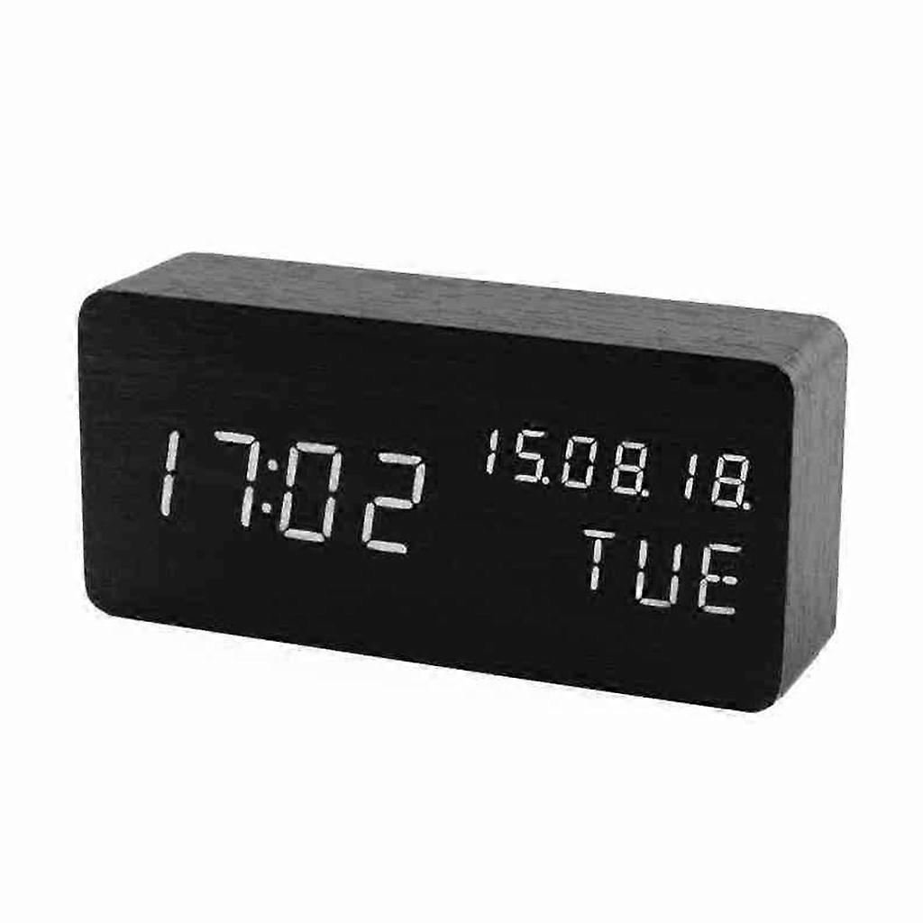 Multifunctional LED Alarm Clock Night Mode Clock for Office Workers Students