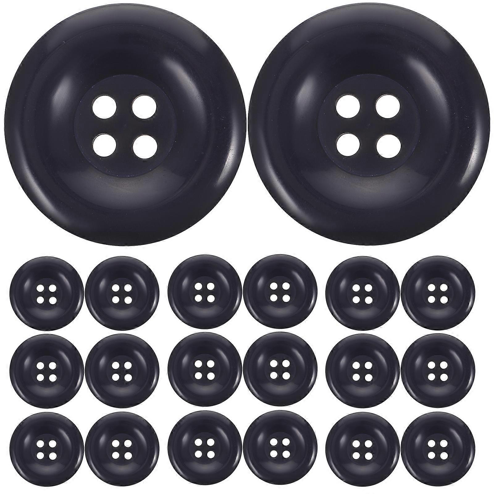 50pcs Clothes Buttons Suit Buttons Wind Coat Sewing Buttons Coat Clothes Buttons Navy Blue Buttons