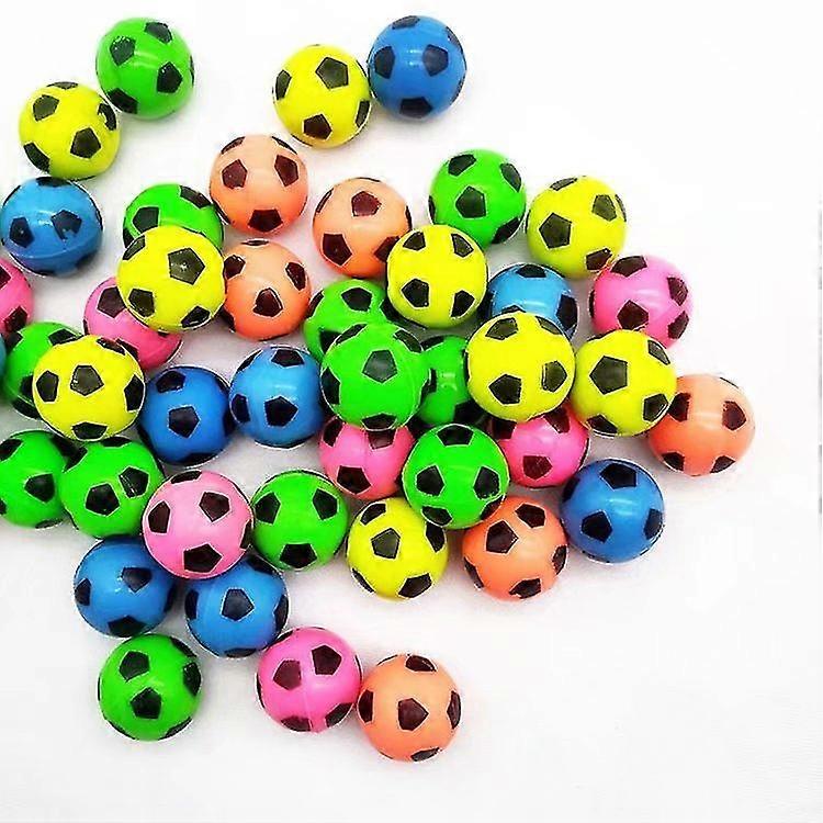 50Pcs Bouncy Balls 25mm Including Mixed Color Bouncy Ball Football Bouncy Ball Mixed Color Neon Bright Bouncy Ball