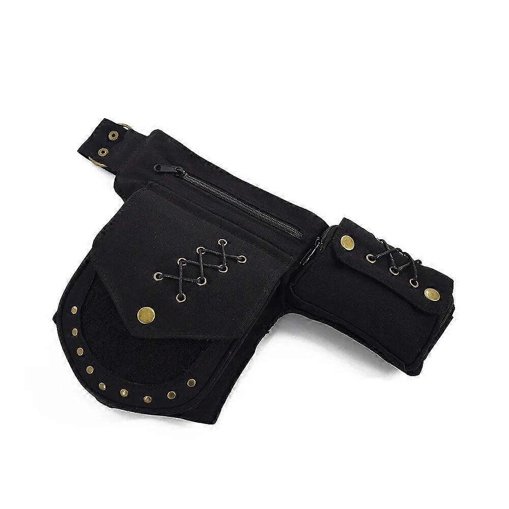 New Retro Men's And Women's Waist Bag Purse Multifunctional Mobile Phone Storage Bag Chest Bag Fanny Pack Card Holder Waist Pack