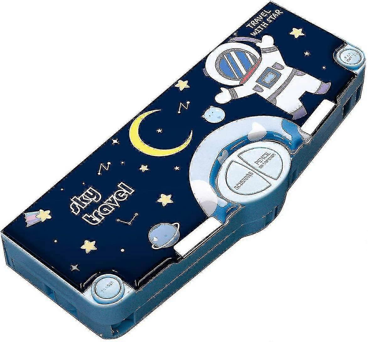 Multifunction Pencil Case, Pencil Box With Compartments For Students - Cartoon Pattern (1pc)
