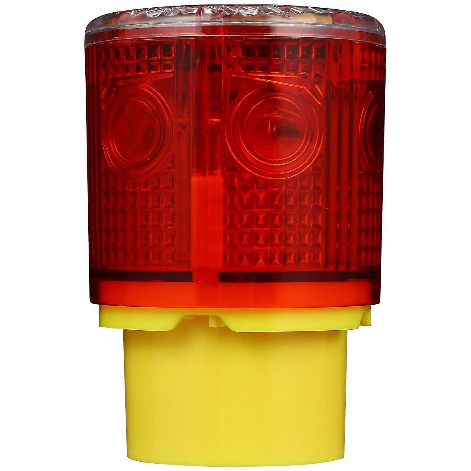 1Pc Solar Strobe Warning Light Solar Powered LED Light Signal Light Road Lamp