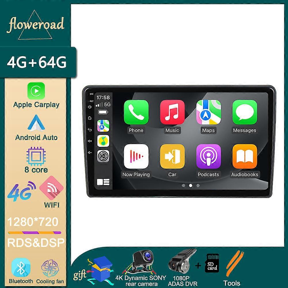 Car Radio Multimedia Player Android For Ford New Transit 2009 2010-2019 Stereo Carplay 4G LTE WIFI Navigation GPS Head Unit 2DIN