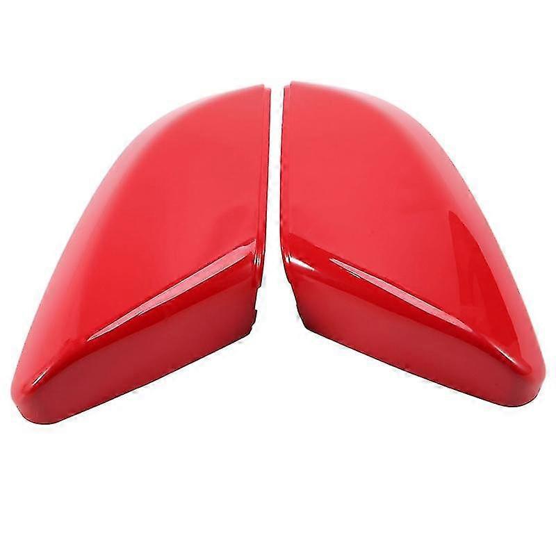 Red Car Rearview Mirror Cover Replace Side Mirror Cap For 10th 2016-2020