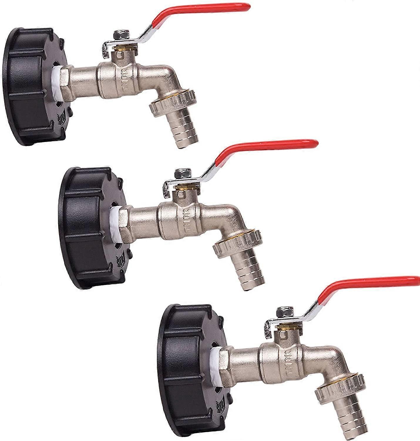 1000L خزان صنبور حصاد مياه الأمطار صنبور ، 1/2 "IBC محول خزان المياه مزدوج مياه الأمطار حصادتي