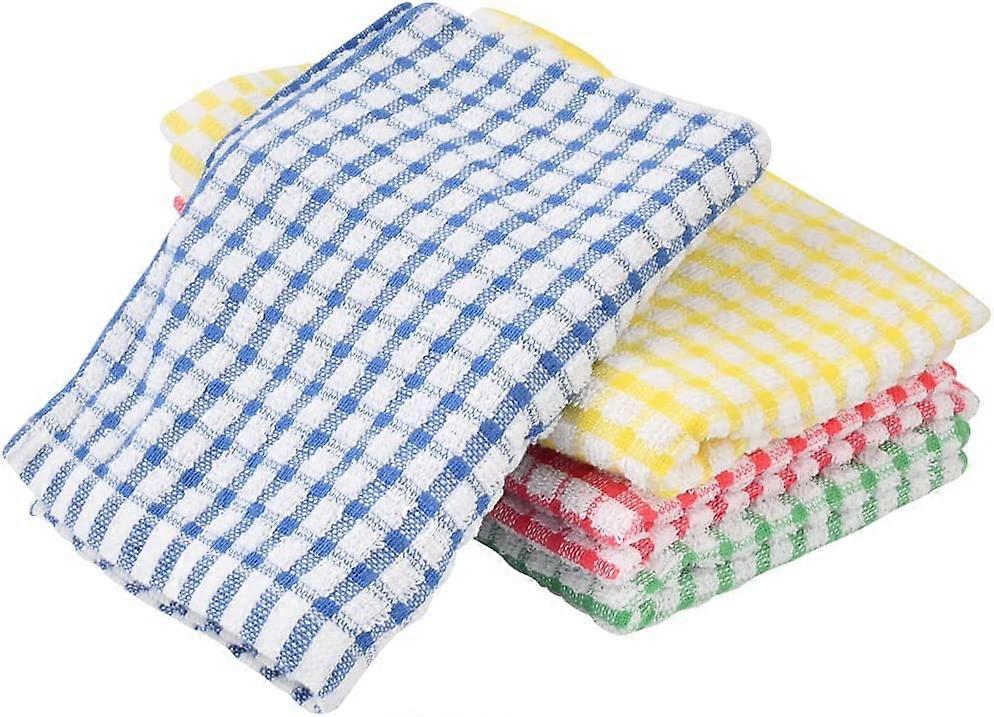 4 Strofinacci 40*28 cm Strofinaccio da Cucina Cotone Lavastoviglie 4 Colori Asciugamani Da Cucina Asciugamani Da Cucina