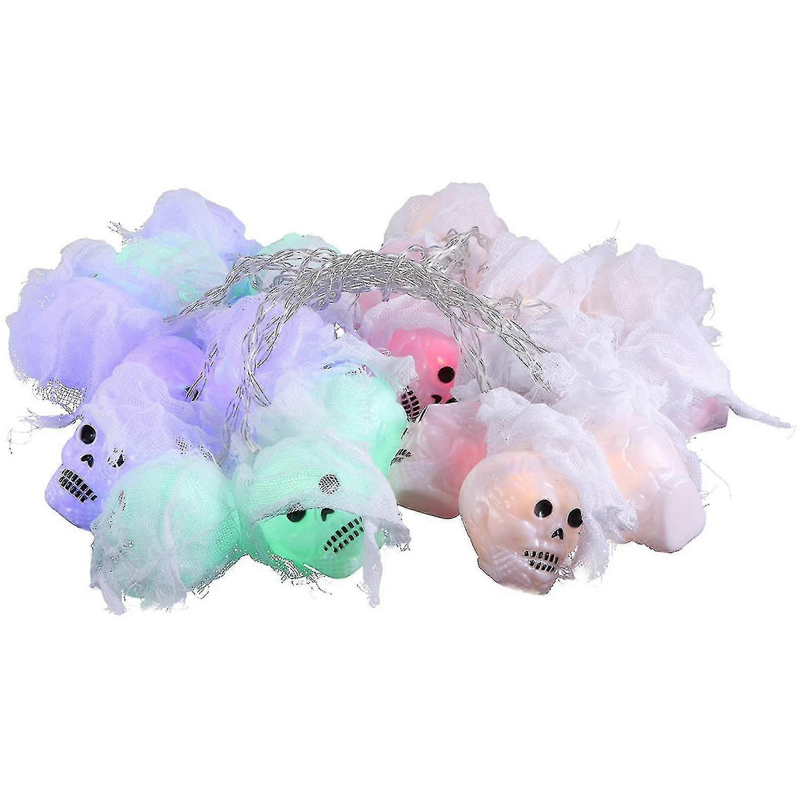 داخلي وخارجي هالوين ضوء الديكور مصباح ديكور 10/20 المصابيح الأبيض PVC 6000 K حزب لوازم سلسلة أضواء