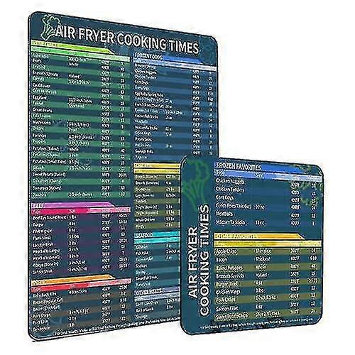 Air Fryer Magnetic Cheat Sheet Cookbook Kichen Accessories Chart, Cuisine