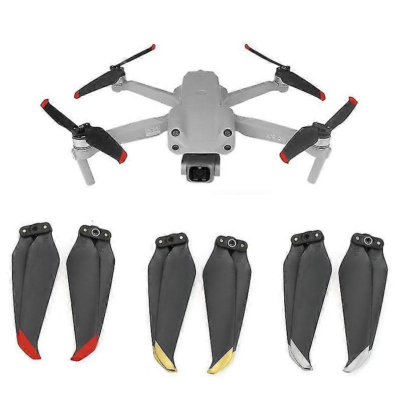 1 Pairs 7238f Foldable Low-noise Propeller Props Blade For Dji Mavic Air 2s