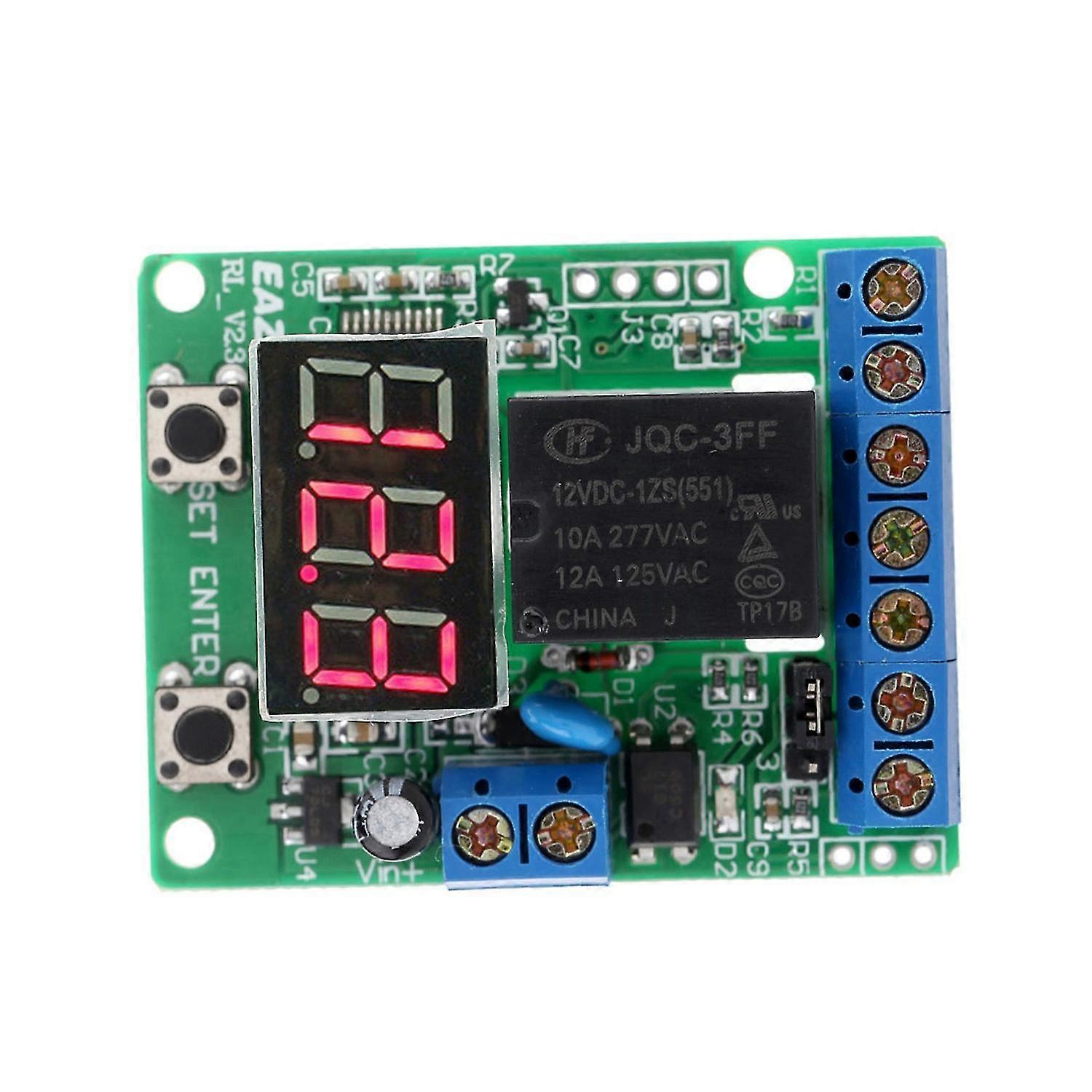 DC 12V Voltage Detection Charging Discharge Monitor Test Relay Switch Control Board Module