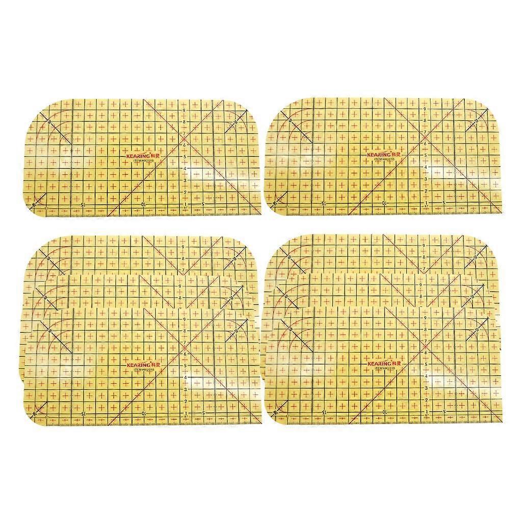 8x DIY Patchwork Hot Ironing Control Ruler Sewing Tools Knitting Accessories