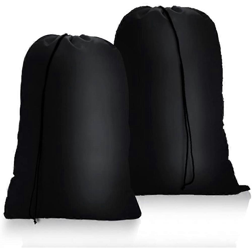 2PCS Laundry Bag Black Fine Mesh Drawstring 60*90