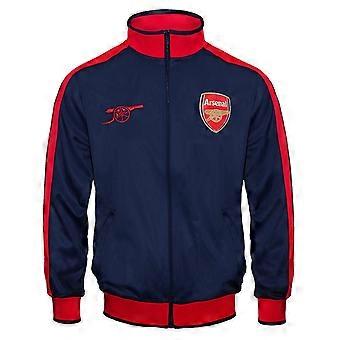 Arsenal Fc Herren Jacke Trainingsoberteil Retro Fußball Medium Marineblau\/Rot Ärmel