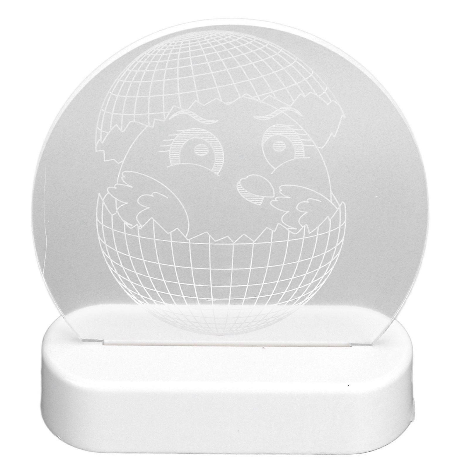 Chick Night Light Chicks Breaking Shell Pattern 3D Night Light Energy Saving ABS Acrylic LED Easter Chick Ornaments