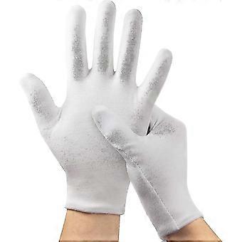 5pairs Gloves Overnight, Gloves For Dry Hands Eczema,white Gloves For Men And Women, Size Fit Cloth-Good