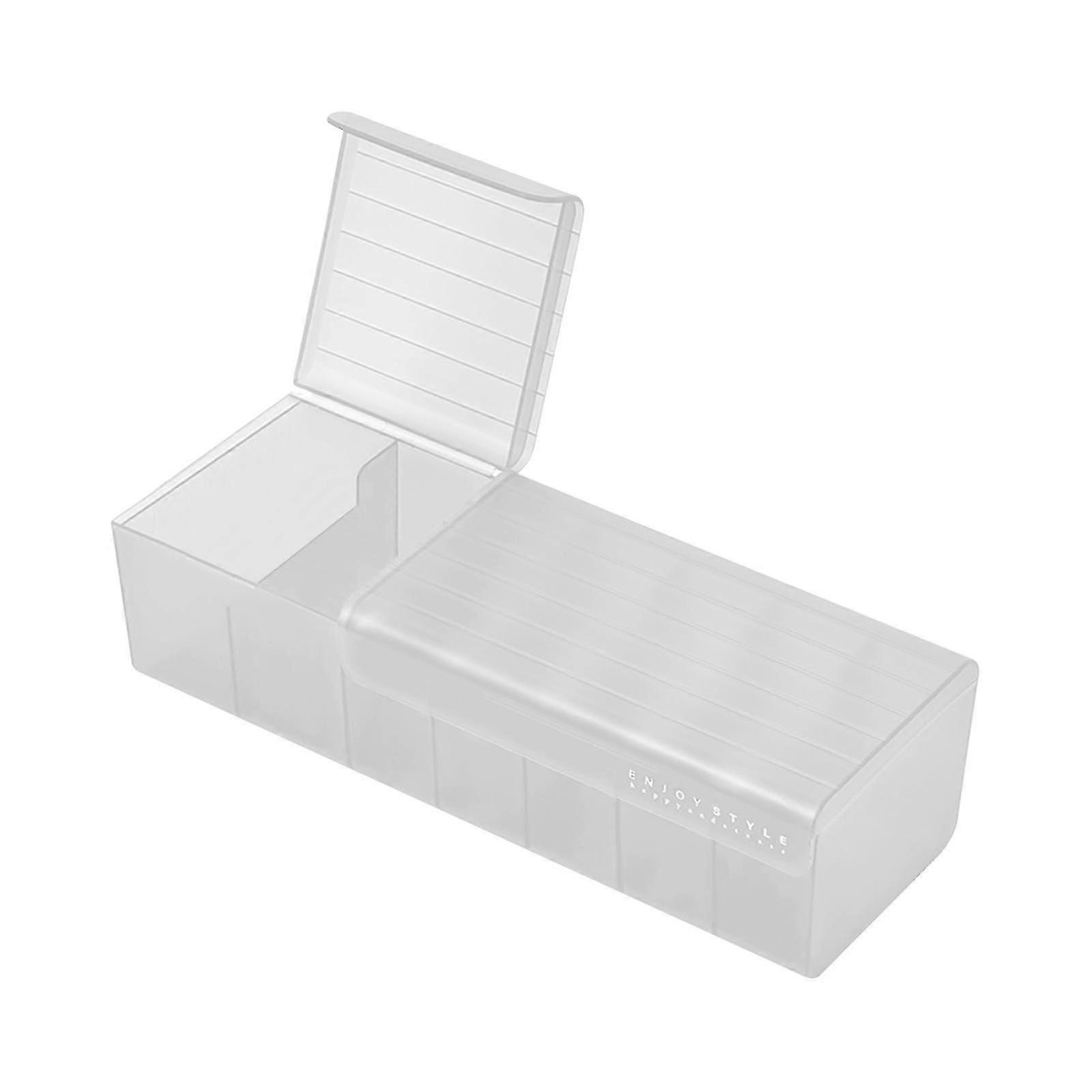 Cover Top Data Cable Organizer Box For Charger Earphone Usb Storage Box(1 Piece, White )