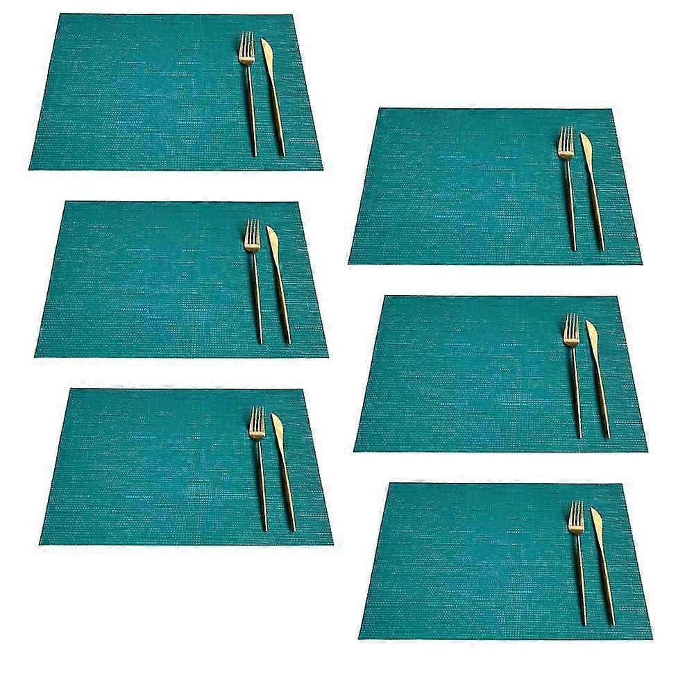 Rectangle Placemats For Kitchen Table And Dining Room,heat-resistant And Surface Washable Placemat