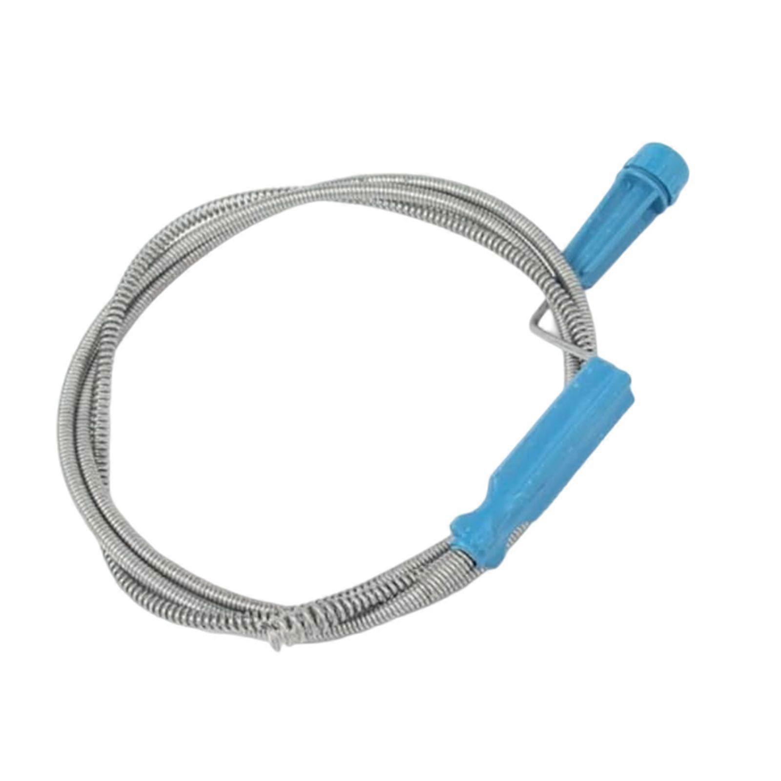 1pcs Blue hand cranked pipeline unclogger 3m