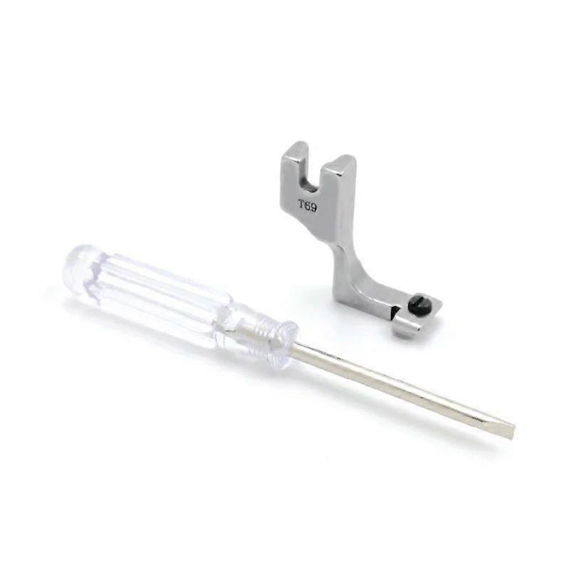 Shibingsheng T69 قابل للتعديل غير مرئية سحاب كوى القدم مع الشق سيارة مسطحة من جانب واحد عالمية آلة الخياطة الصناعية كوى القدم