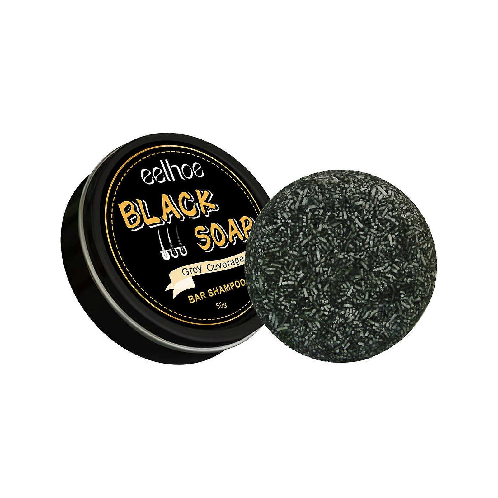 Le savon noir Eelhoe hydrate et nettoie en douceur les cheveux noirs Rafraîchissants et lisses Shampooing noir éclaircissant