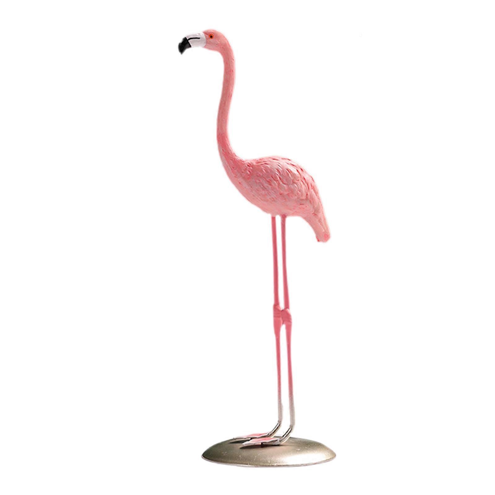 Elegant Flamingos Resins Art Statue, Desk Animal Sculpture for Unique Interior Enthusiasts