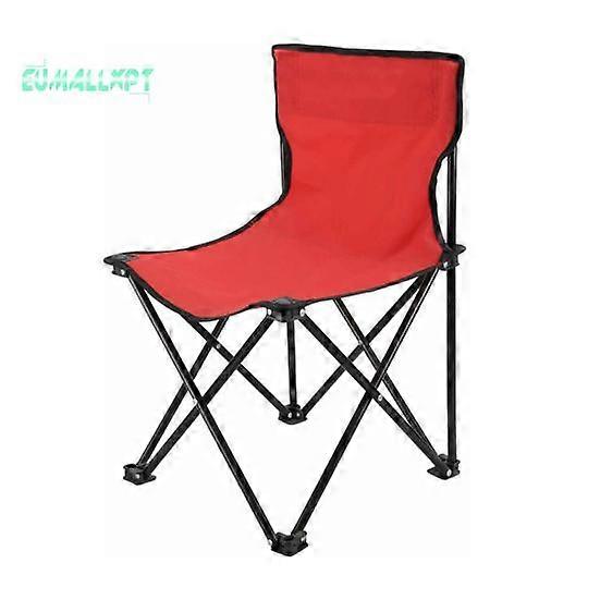 Camping Chair with Backrest Ergonomic Design Strong Load-bearing Compact Size Portable Folding Stool Chair Camping Supplies