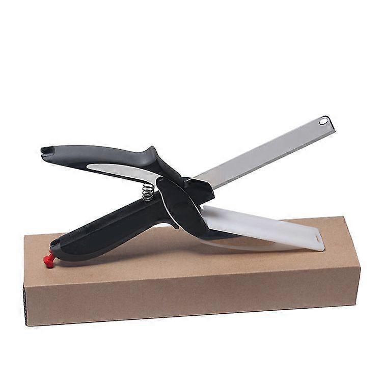 Clever Cutter,2 in 1 Chopper Cutter & Multifunction Kitchen Food Scissors Replace Your Kitchen Knives and Cutting Board
