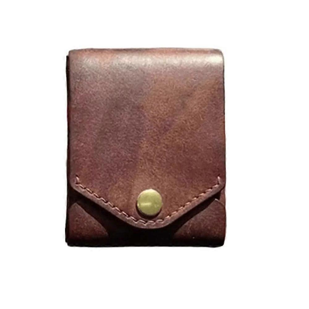 Multifunctional Compact Wallet, PU Leather Card Storage Wallet Gift for Men, Small Slim Thin