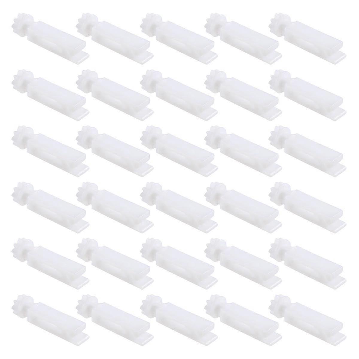 30pcs Vertical Blind Stem Replacement White Stems For Vertical Window Blind Vertical Blind Carrier Stem