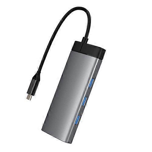 ZRUXE HB-317 5 in 1 Multifunctional Type-C Docking Station USB Hub Computer Converter