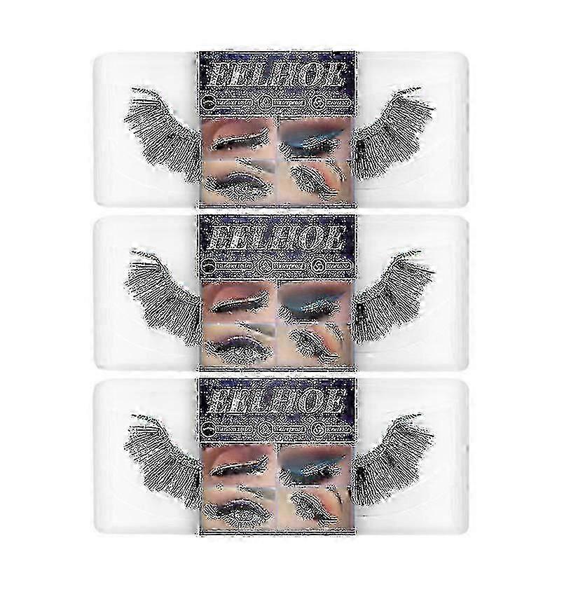 Eyelashes Eyeliner Self-adhesive False Eyelashes Soft Natural Curly Thick False Eyelashes Eyeliner -
