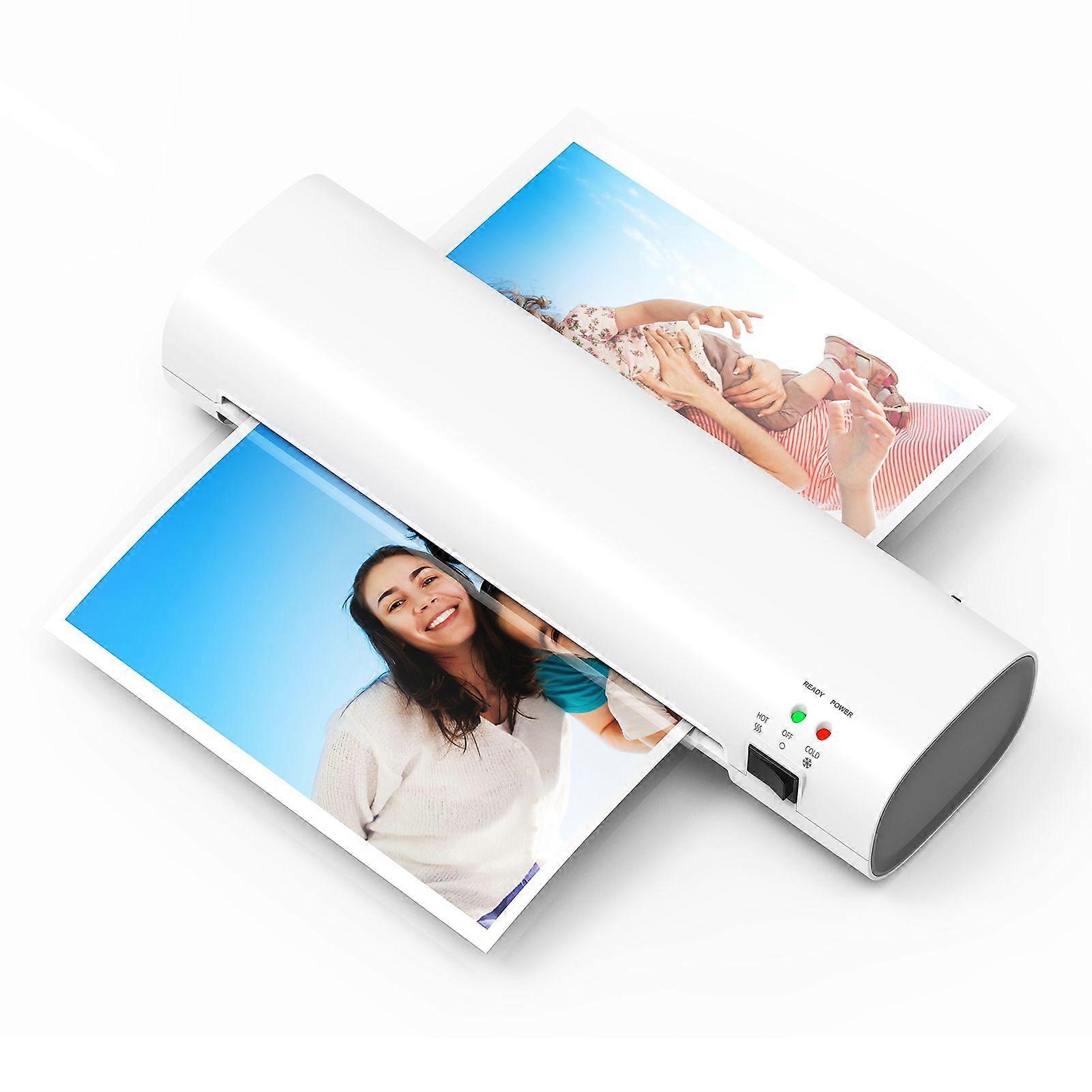 A4 Laminating Machine 9 inches Thermal Laminator Machine Desktop Hot and Cold Lamination 2 Roller System 230mm Entry Width Quick Warm-up Suitable for