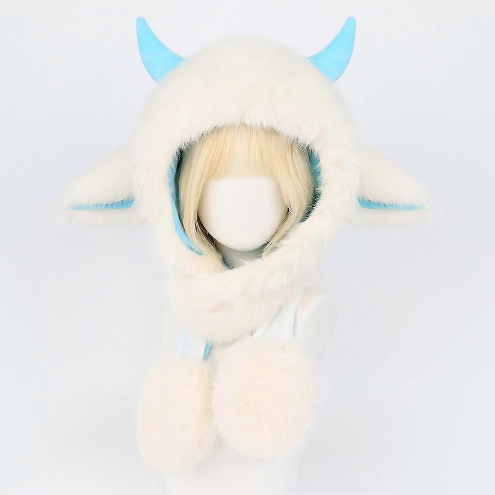 Early ears and autumn/winter hair warming hat, perfect for warmth, and the width of the hat is perfect for the horn