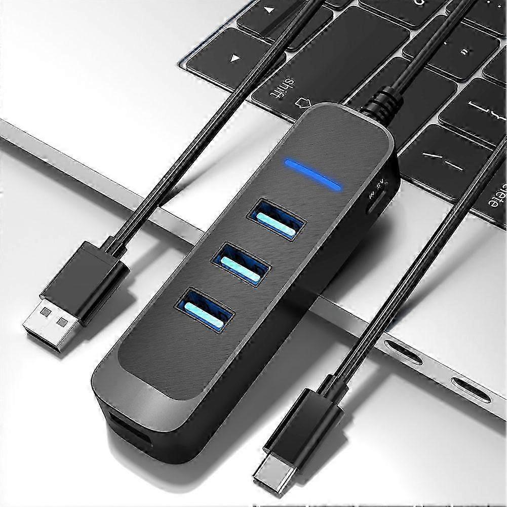 USB 2.0 Power Adapter 4 Port Multi USB Splitter Hub Multiple Expander HighSpeed