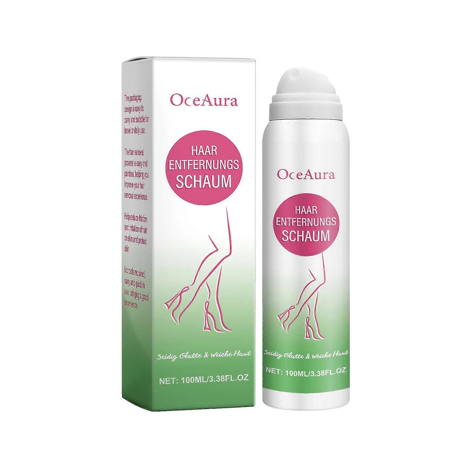 Spray dépilatoire Oceaura Épilation douce Aisselle Jambe Poils Main Cheveux Peau Spray de nettoyage en profondeur