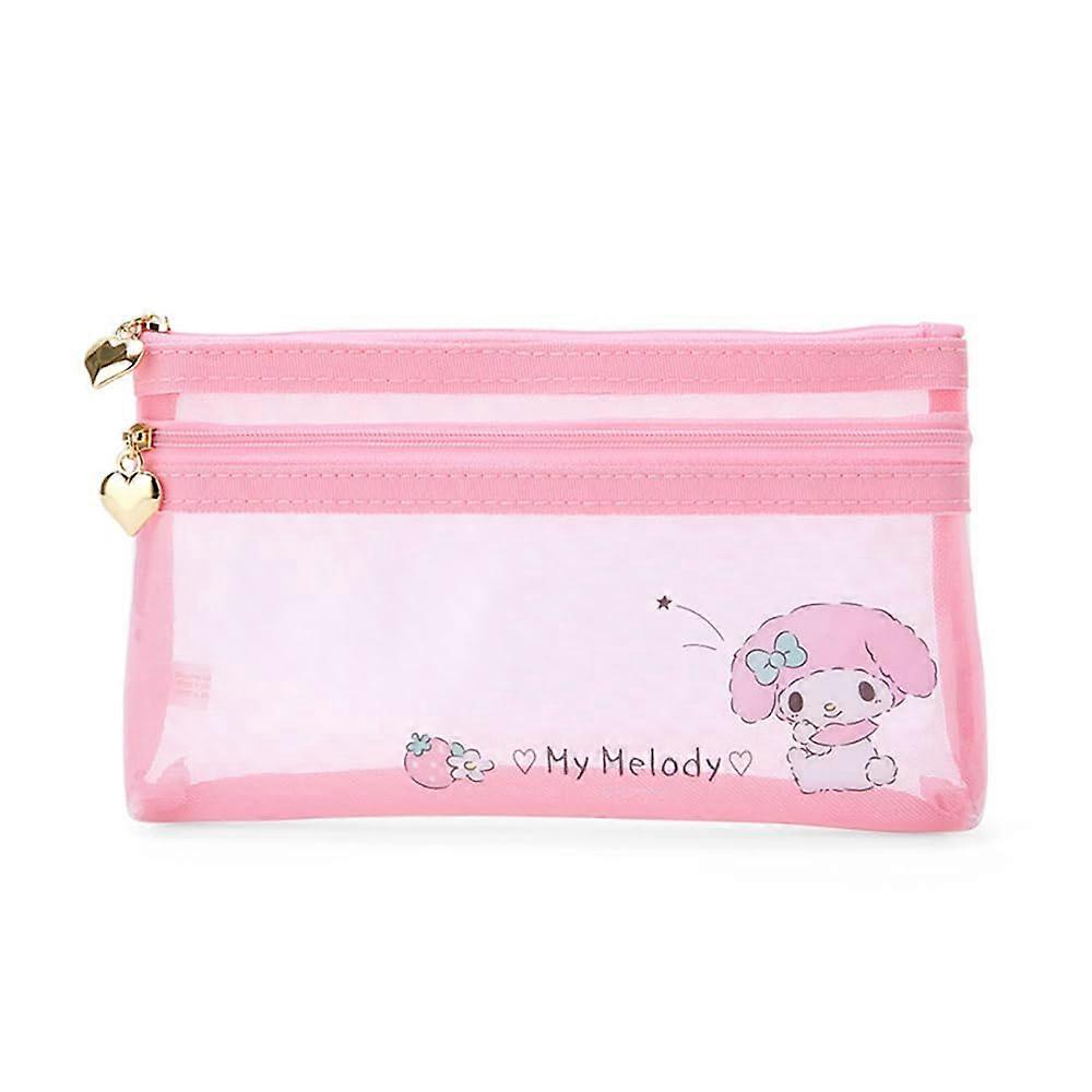 Flat Character Pen Case for Storage and Travel, 4.3 x 7.9 x 1 Inches, Lightweight, Durable, Cute Design