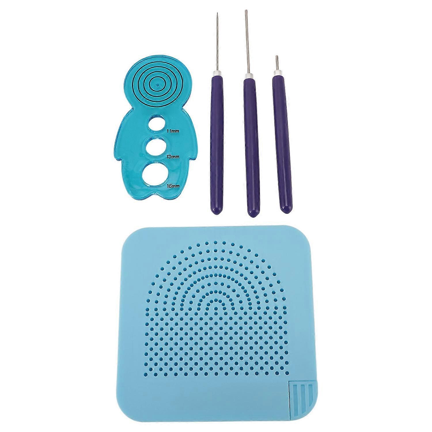 Quilling Kit Knitting Board Needles Pen Curling Ruler Kit for Projects Greeting Cards Decorations