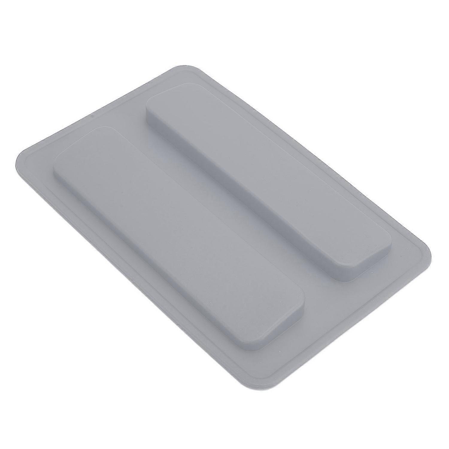 Silicone Toaster Cover 15.8x10.4x1.2cm Soft Flexible Reusable Bread Maker Lid for Home Gray