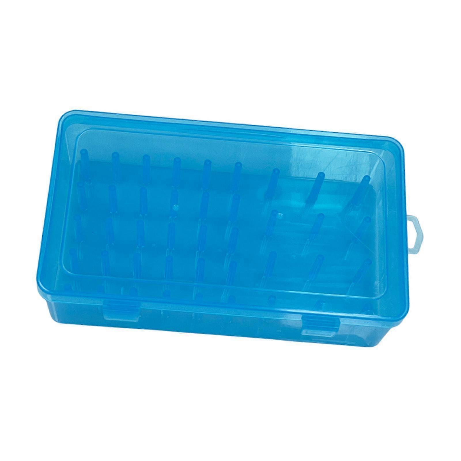 Embroidery Thread Storage Box,Cotton Thread Organizer Case,42 Spools with Lid