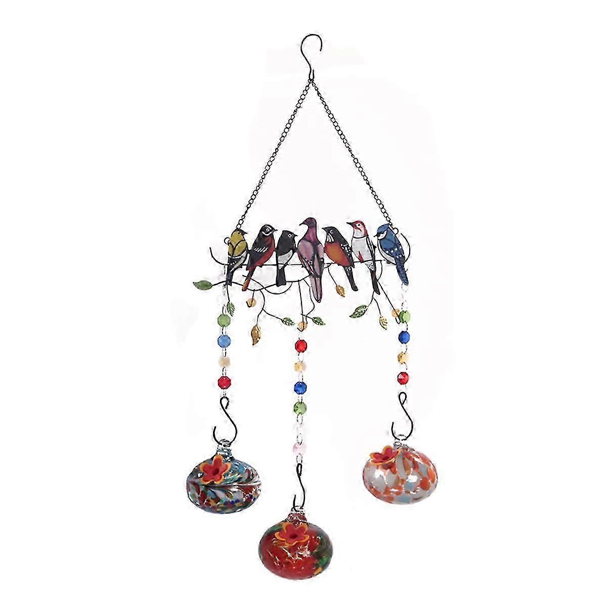 Charming Wind Chimes Bird Feeders, Bird Feeders for Outdoors Hanging Ant and Bee A JN