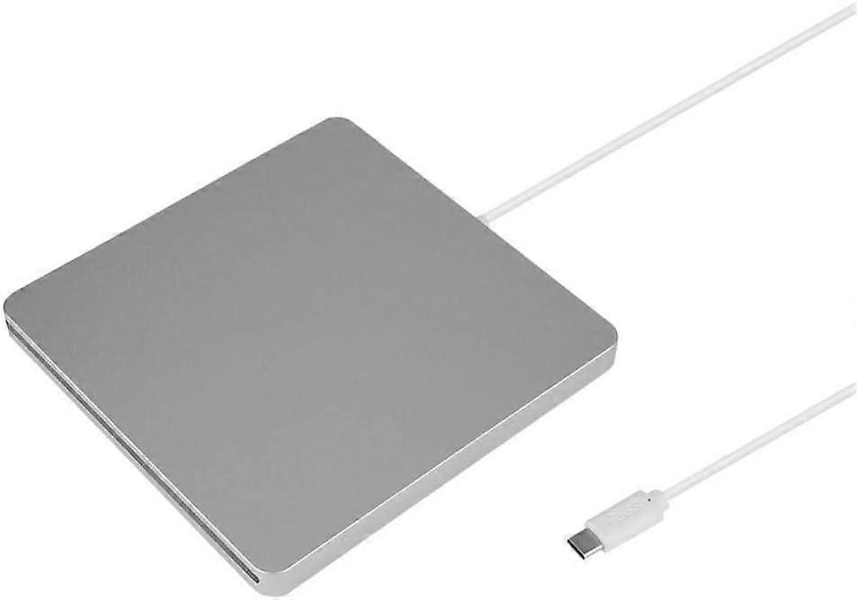 USB C Portable DVD Burner, Silent One-Button External Burning in Loading Suitable for Mac, for Win98