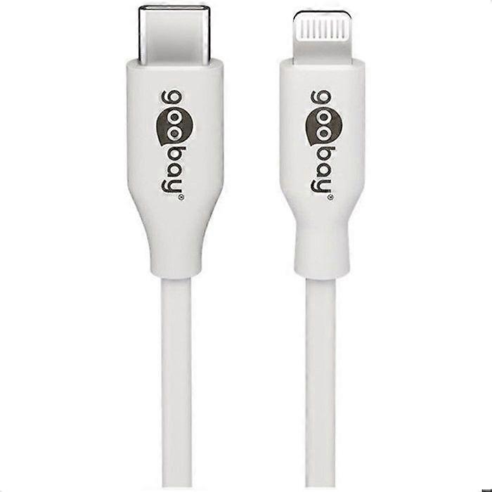 Lightning to USB-C Cable - Goobay - 1 m - Fast Charging and Synchronization - White - Apple Devices