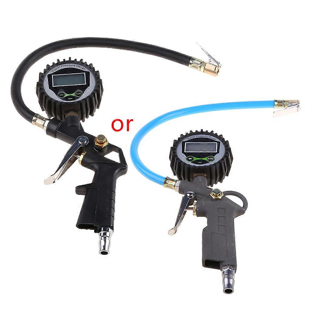 Digital Car Truck Tire Pressure Inflator Gauge LCD Dial Meter Vehicle Tester Black